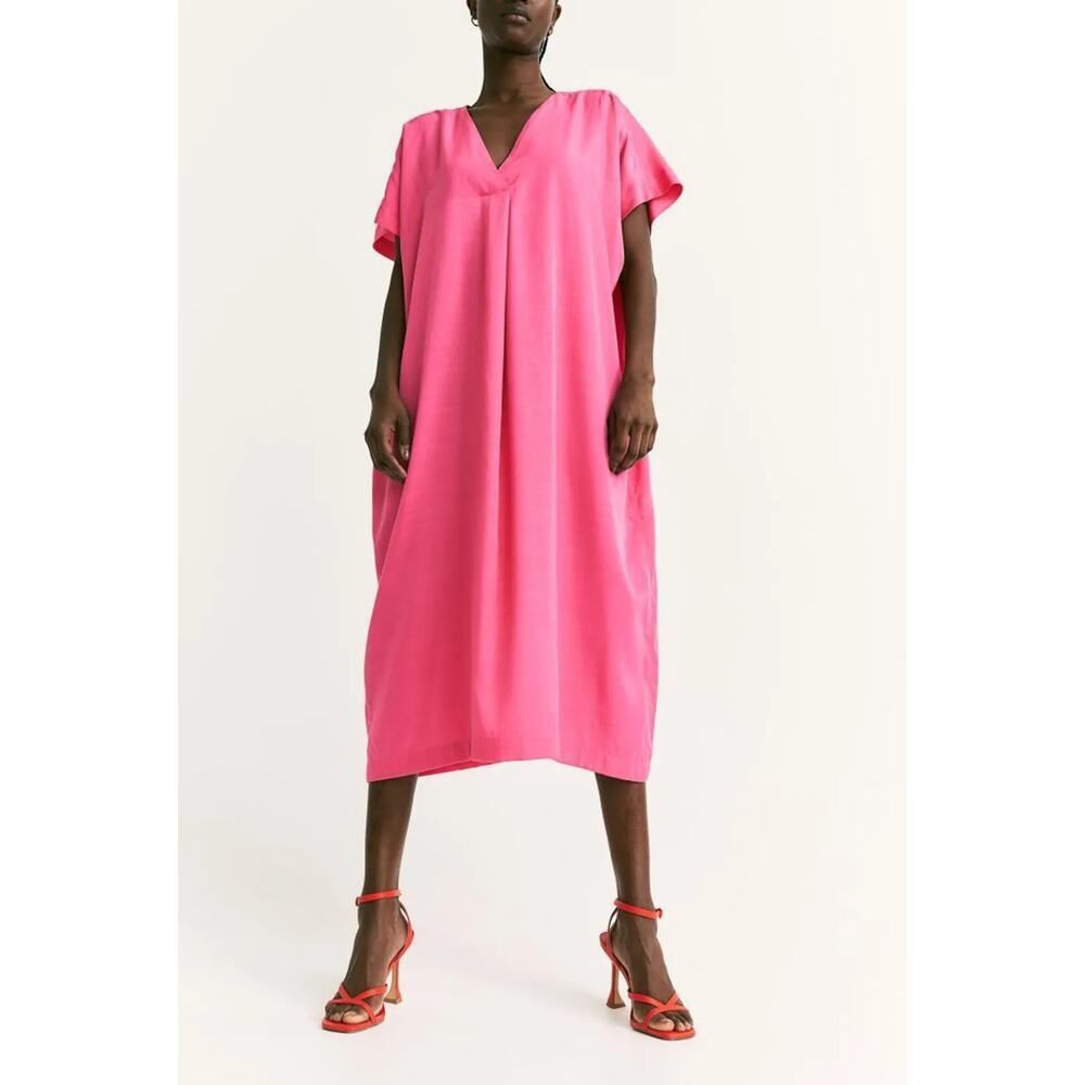 H&M Hot Pink Kaftan Oversized Dress💚